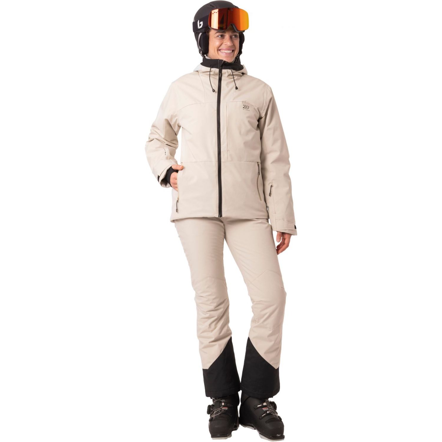 2117 of Sweden Humla, Skidjacka, Dam, Beige - SEK 2.479 hos AktivVinter.se