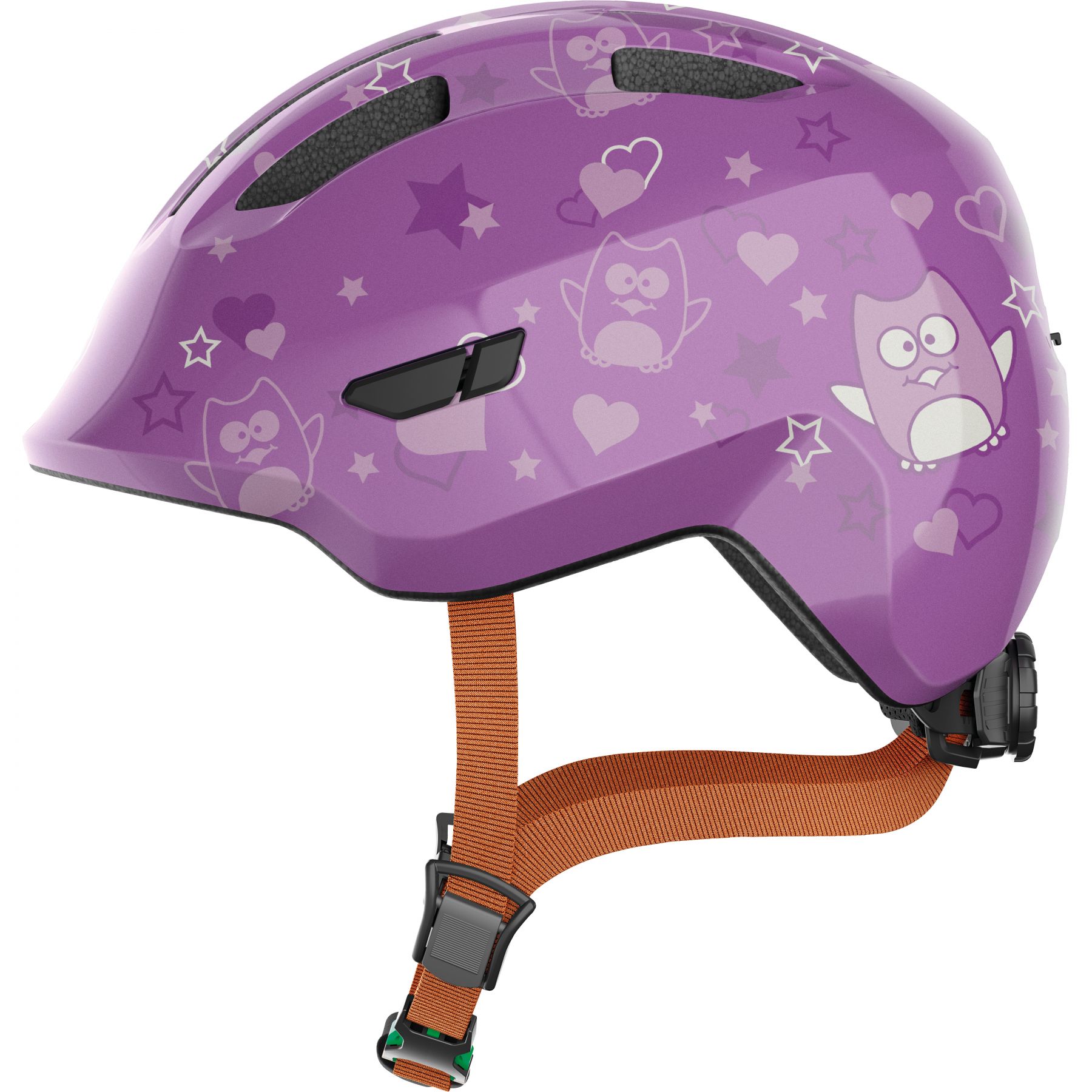 Abus Smiley 3.0, Cykelhjälm, Junior, Purple Star - Köp för SEK 409 - Spara 39%