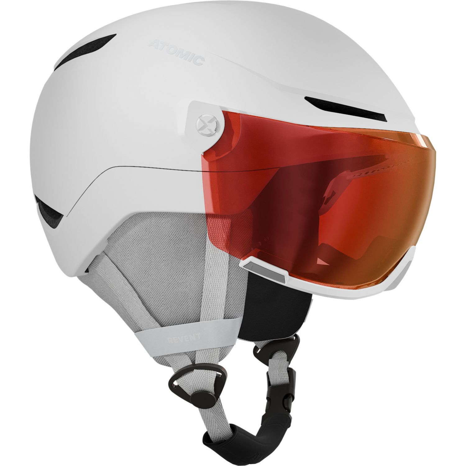 Atomic Revent Visor, Skidhjälm Med Visir, Junior, Vit - SEK 1.800