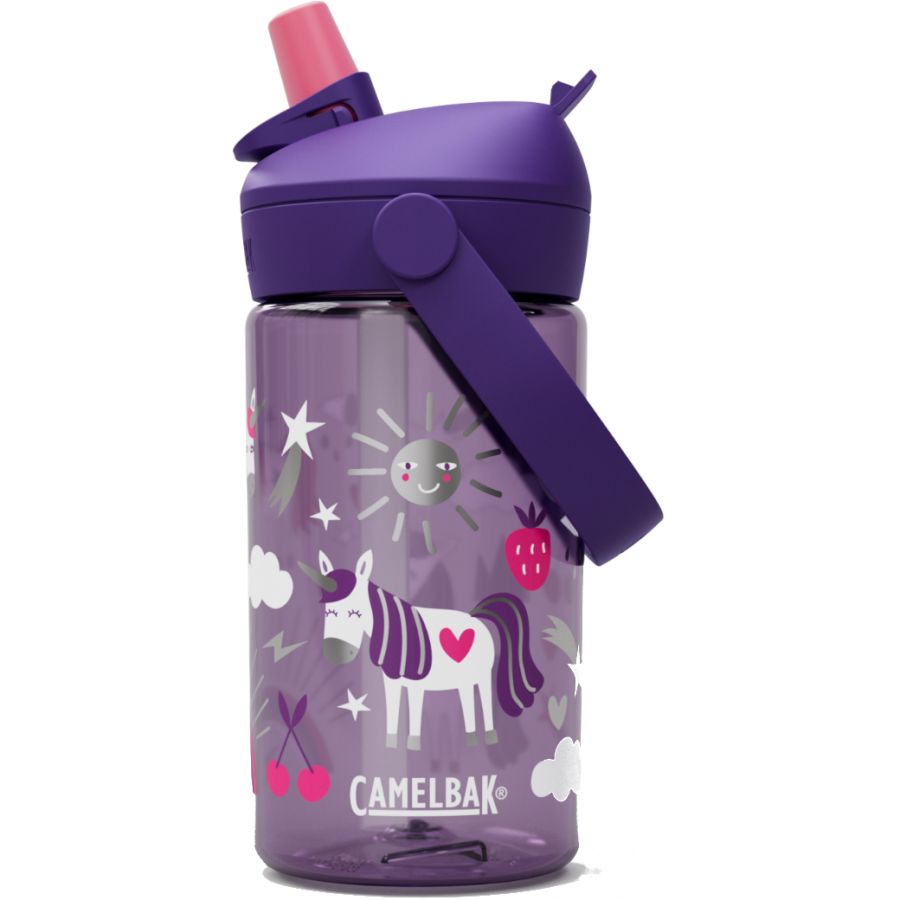 Camelbak Thrive Flip Straw Kids 400ml, vattenflaska, barn, enhörningsfest - SEK 270
