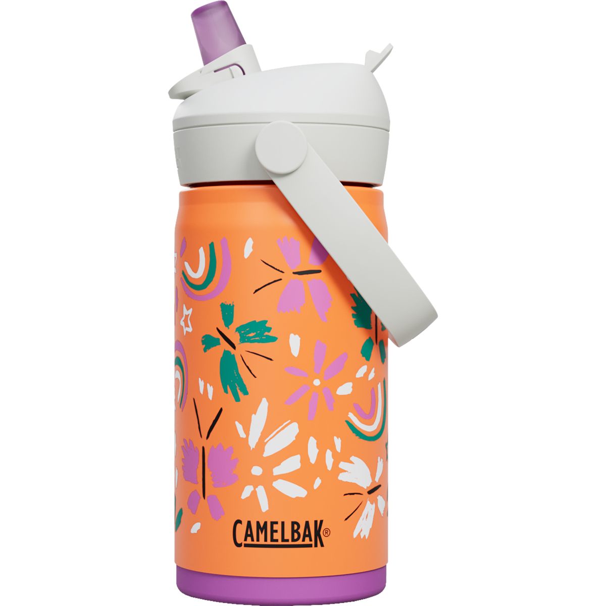Camelbak Thrive Flip Straw Kids VSS 400ml, barn, fjäril regnbåge - SEK 389 - Spara 20%