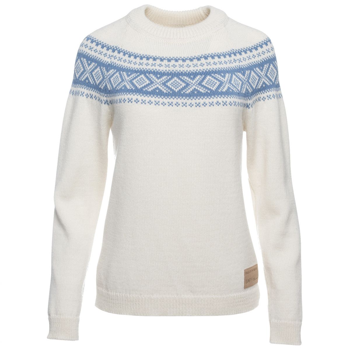 Dale of Norway Vågsøy, Sweater, Dam, Vit/Ljusblå - Köp för SEK 2.239 - Spara 20%