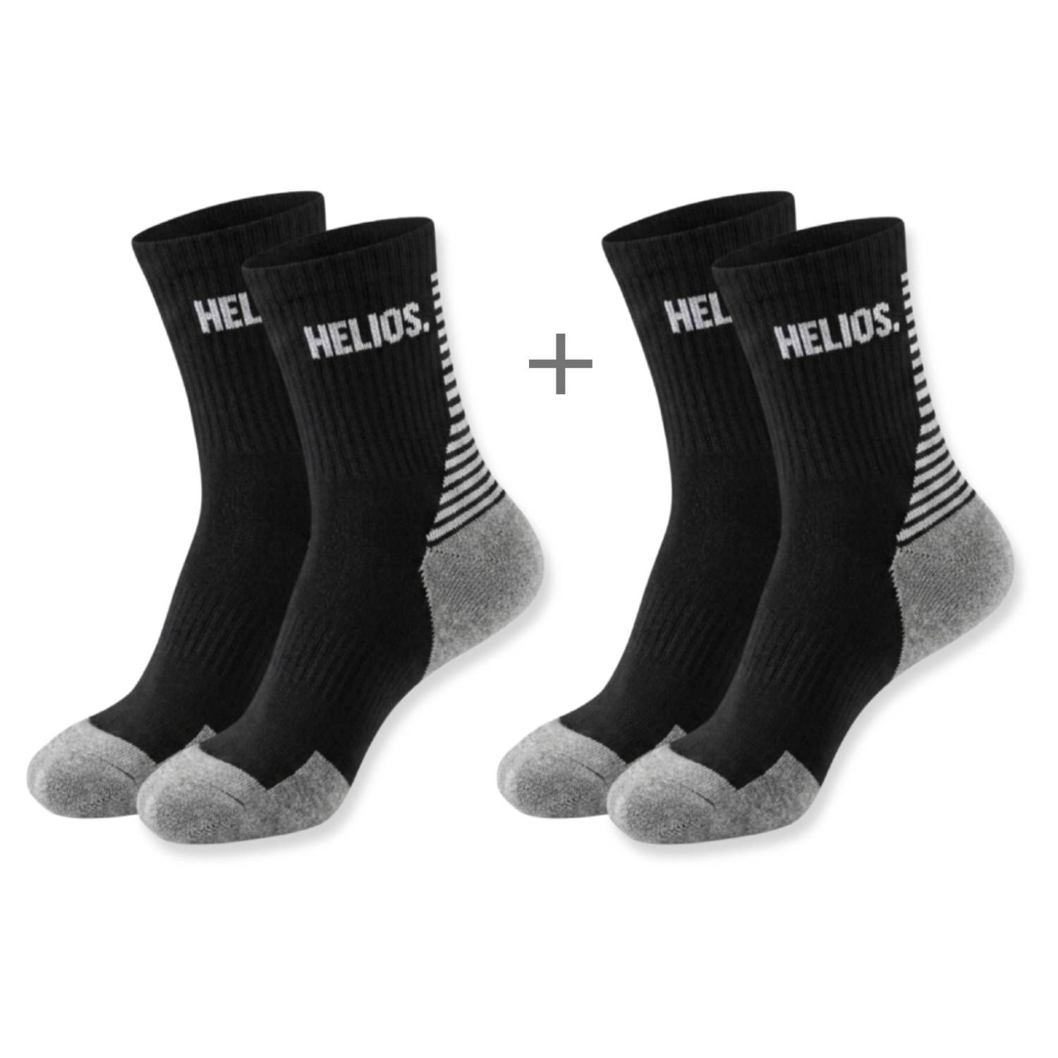 HELIOS Coolmax, Löparstrumpor, 2 par, Svart - SEK 148 - Spara 25%