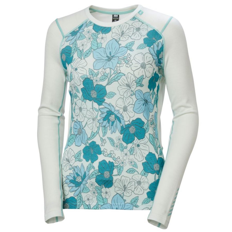 Helly Hansen Lifa Merino Midweight Graphic Crew, Dam, Ljusgrön - Köp för SEK 879 - Spara 20%