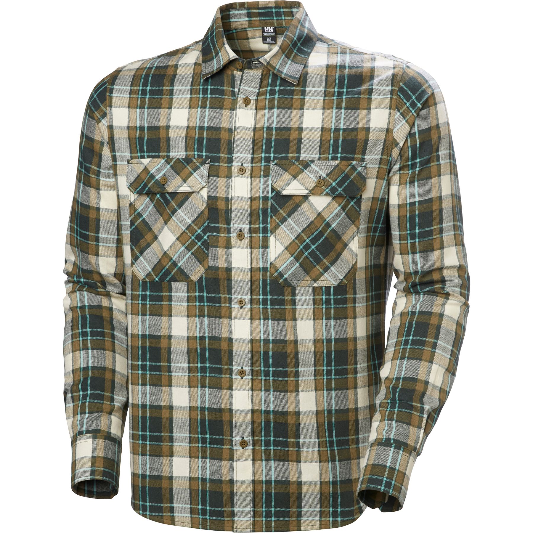 Helly Hansen Lokka Flannel LS Shirt, Skjorta, Herr, Grön/Brun - Köp för SEK 839 - Spara 30%