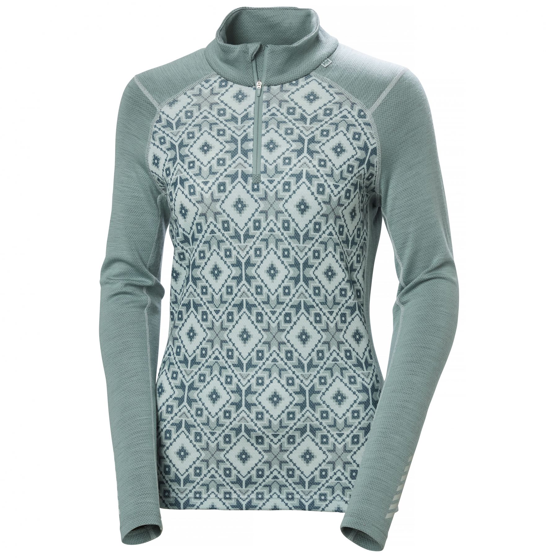 Helly Hansen Merino Midweight Graphic 1/2 Zip, Dam, Cactus - Köp för SEK 1 - Spara 99%