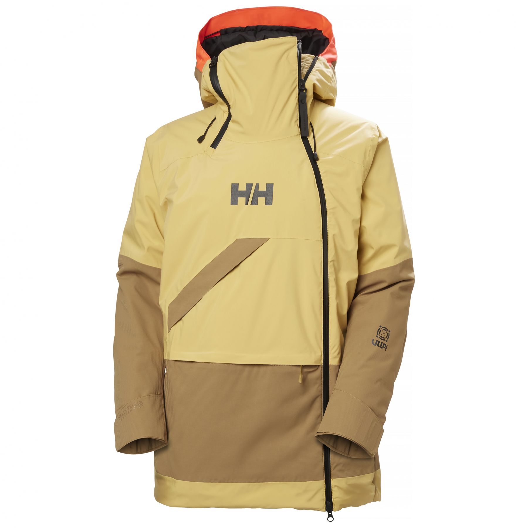 Helly Hansen Powchaser Asymmetric, Skidjacka, Dam, Ljusbrun/Gul - SEK 2.584 - Spara 35%