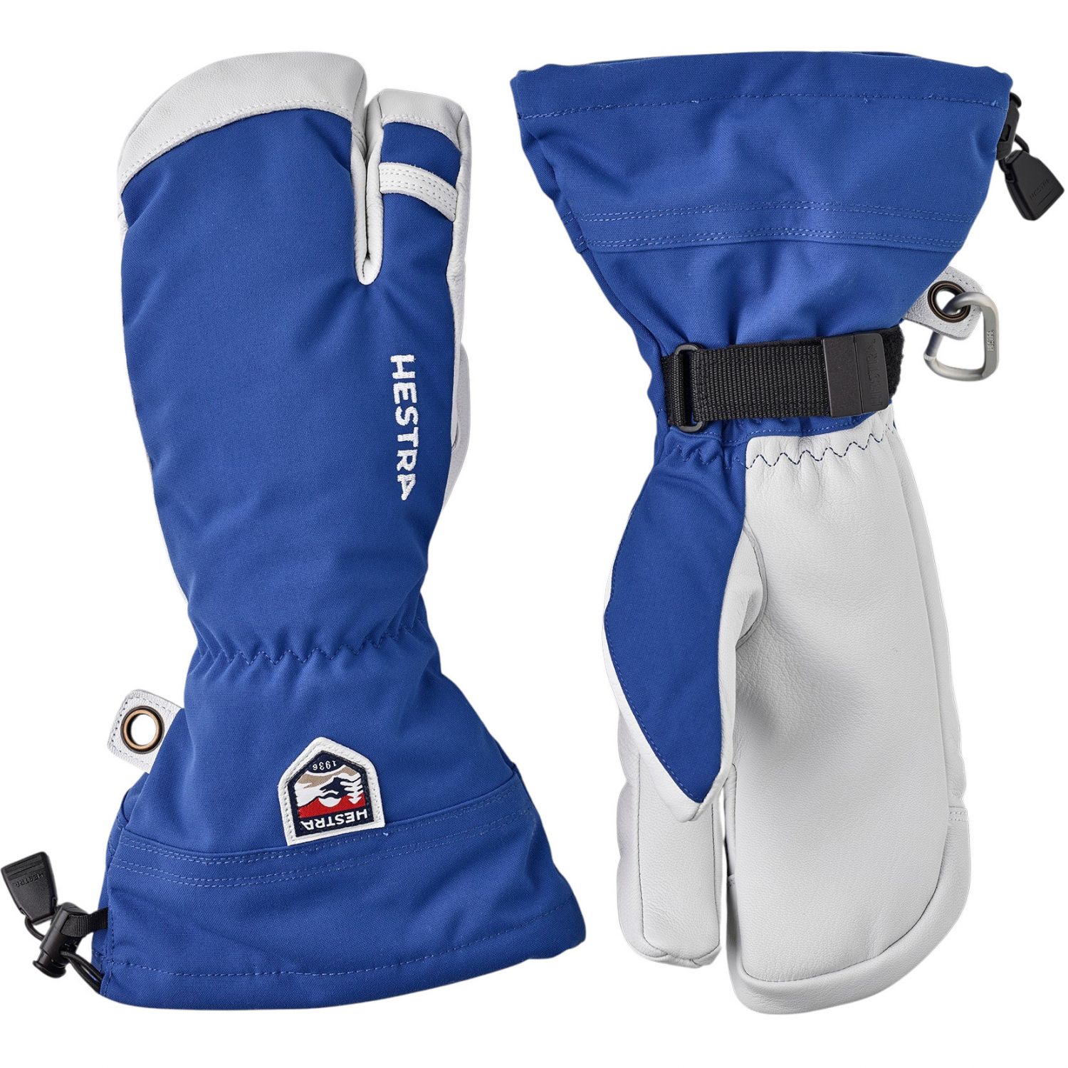 Hestra Army Leather Heli Ski, 3-finger Skidhandskar, Blå - SEK 1.499