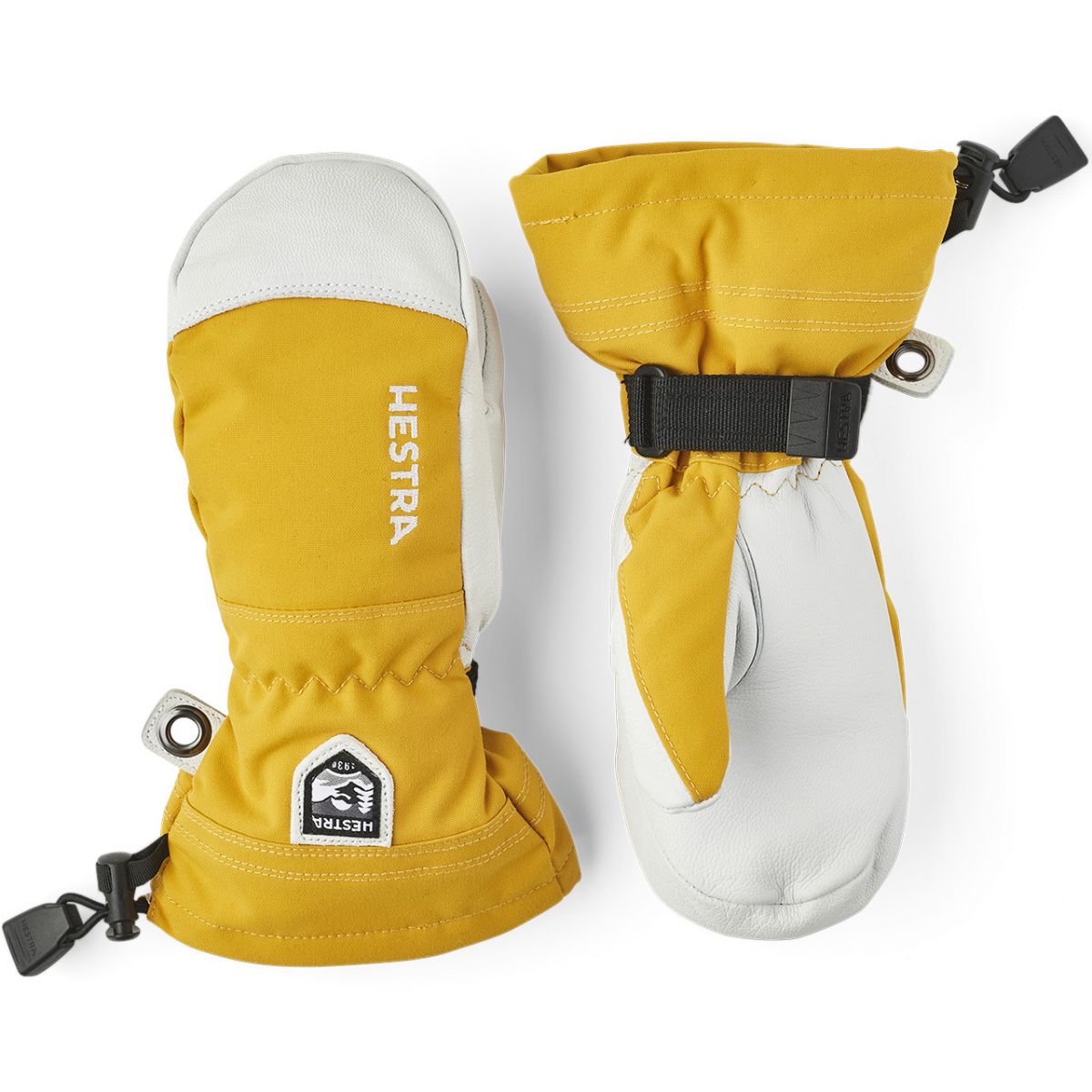 Hestra Army Leather Heli Ski Jr, Skidvantar, Junior, Gul - SEK 693 - Spara 30%