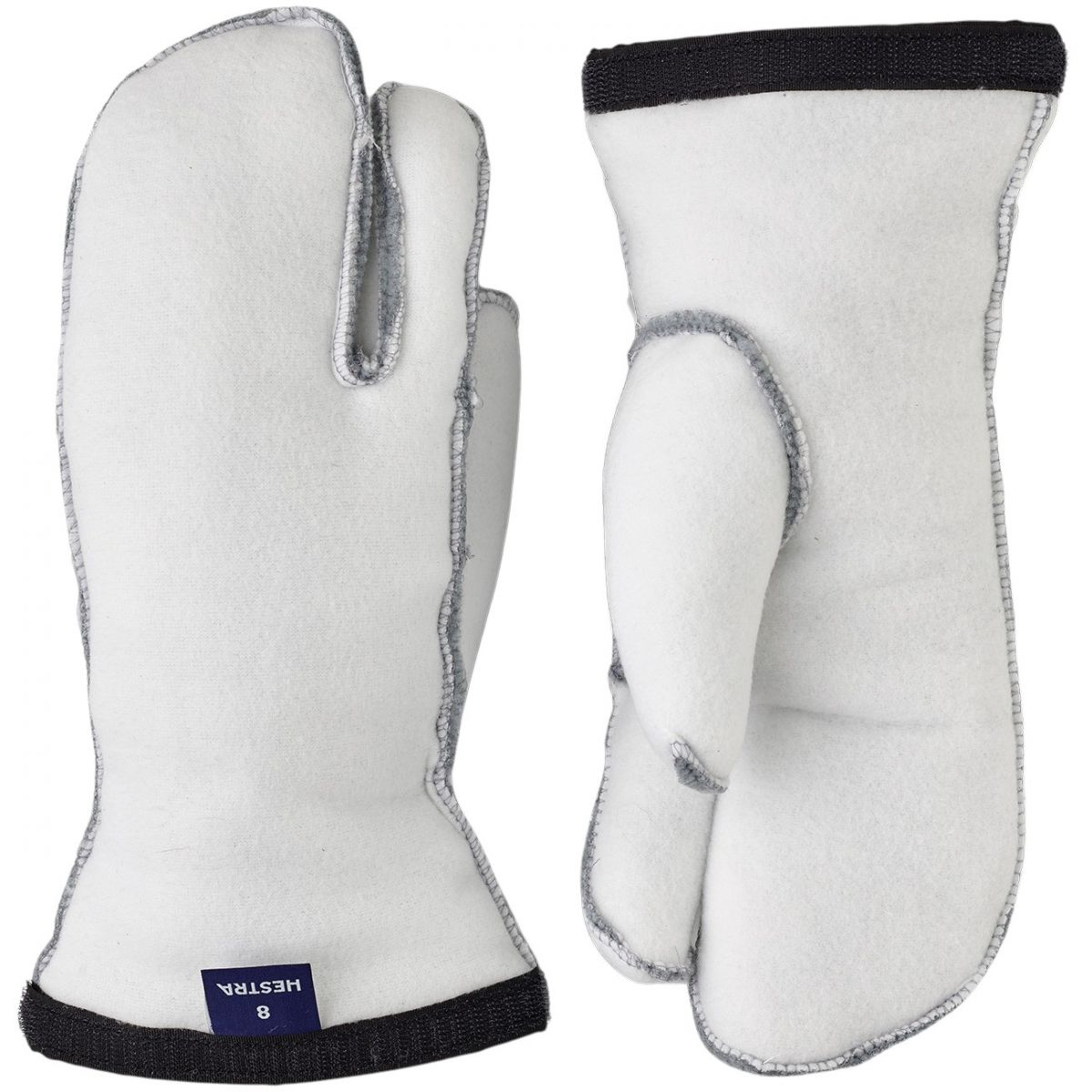 Hestra Heli Ski Liner, 3-finger Innerhandskar, Vit - SEK 289 - Spara 26%