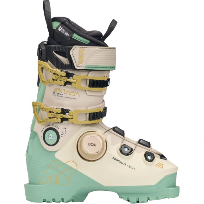 K2 Anthem 95 BOA, Pjäxor, Dam, Beige/Ljusblå - Köp för SEK 3.820 - Spara 36%