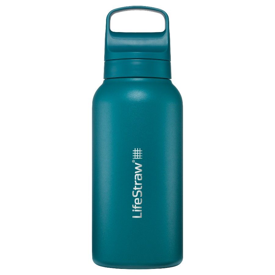 Lifestraw Go 2.0 Stainless Steel Water Filter Bottle, Laguna Teal, 1 L, grön/blå - SEK 709 - Spara 29%