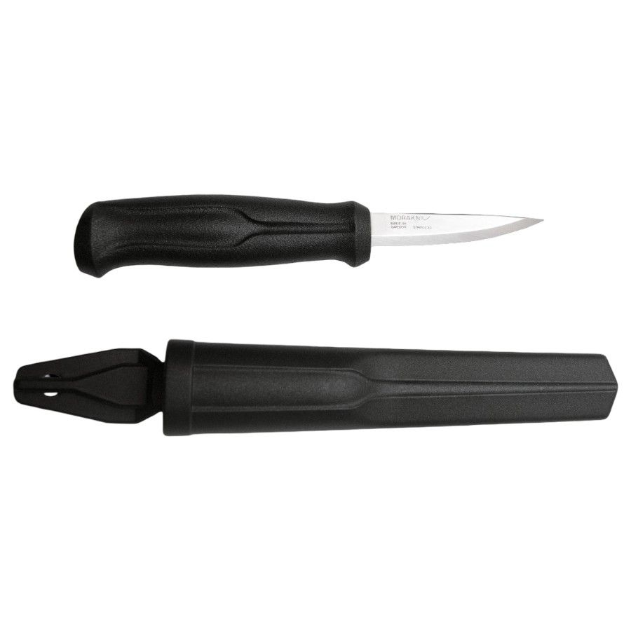 Morakniv Woodcarving Basic (S), träsnidar kniv, svart - Köp för SEK 147 - Spara 26%