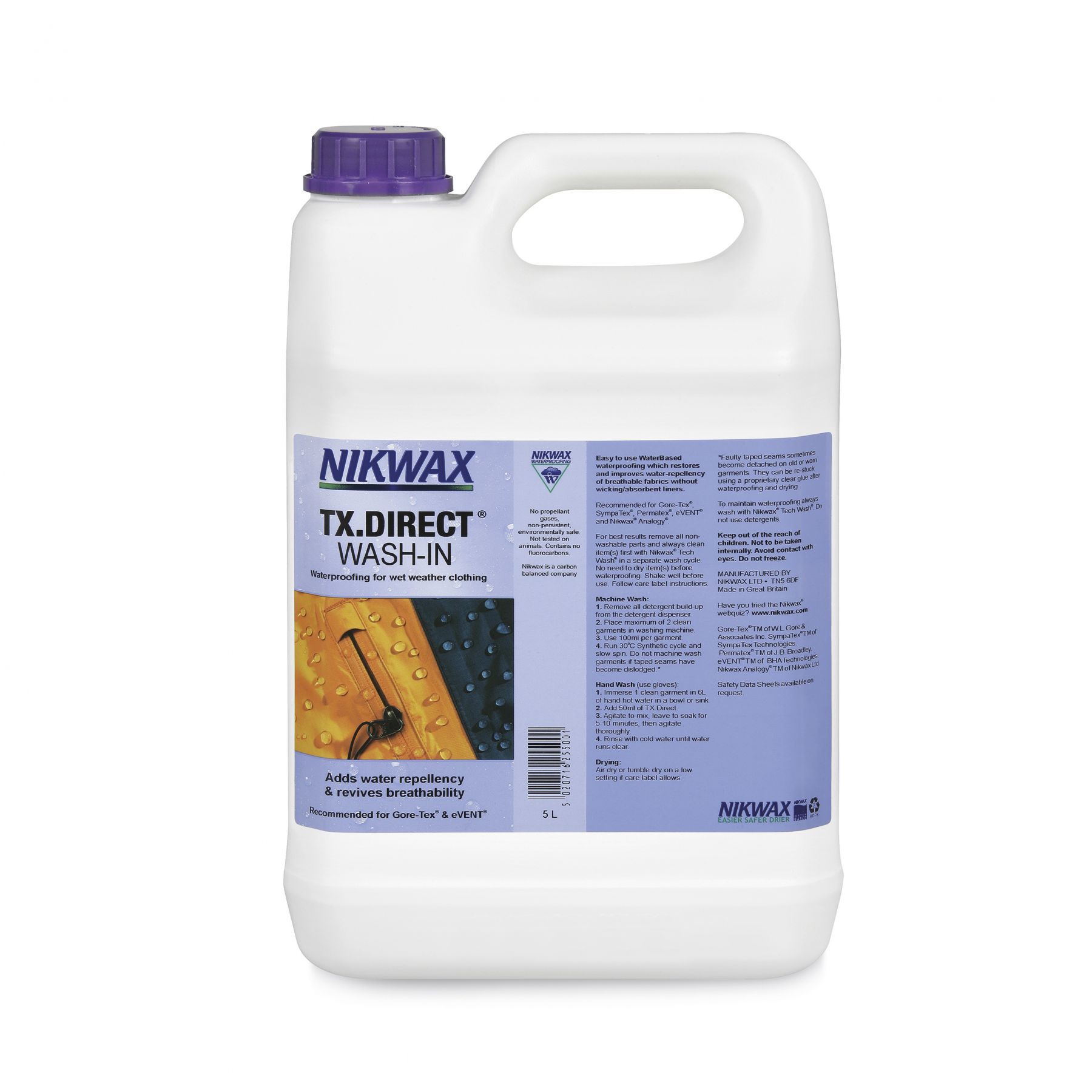 Nikwax TX-Direct wash-in, 5L - Köp för SEK 1.149 - Spara 23%