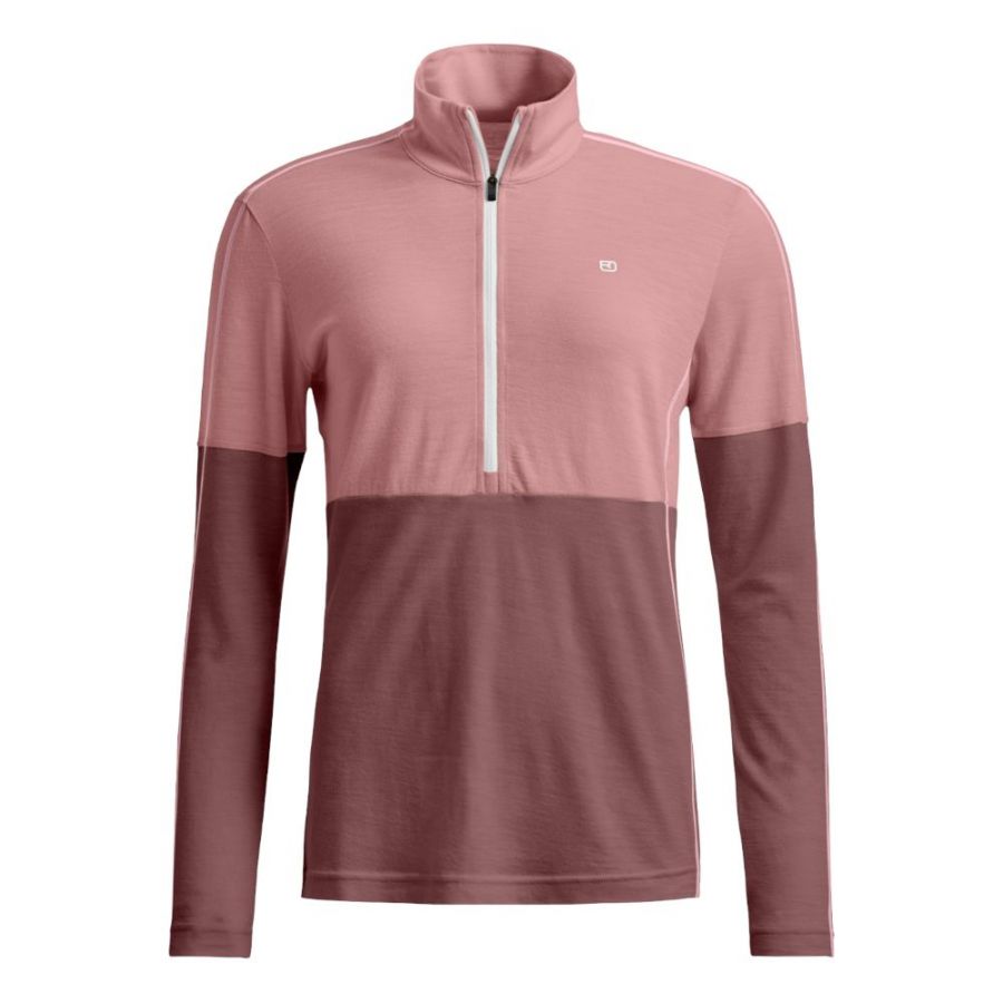 Ortovox 185 Rock'n'Wool Zip Neck, Dam, Rosa - Köp för SEK 1.049 - Spara 30%