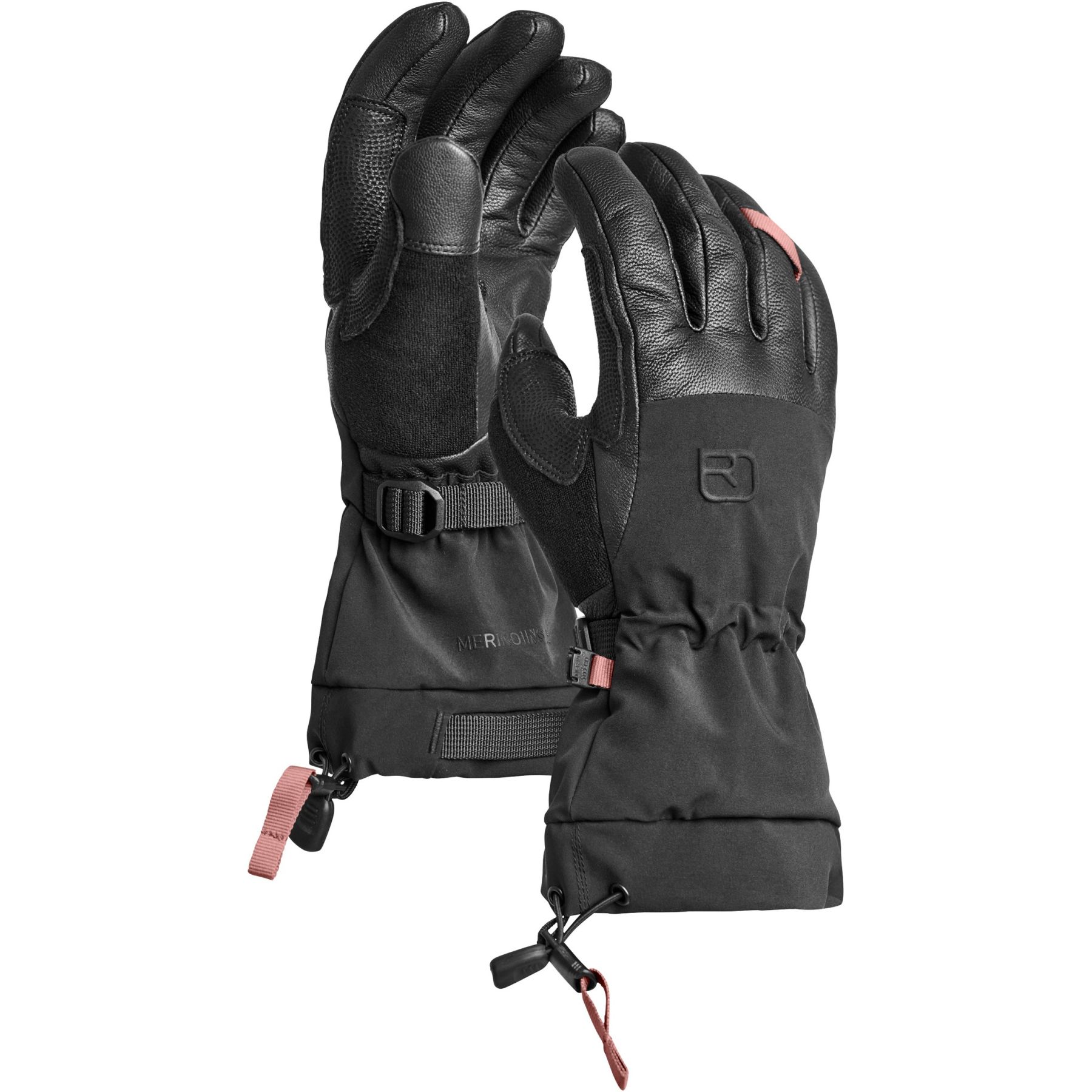 Ortovox Merino Freeride, Skidhandskar, Dam, Svart - Köp för SEK 1.287 - Spara 24%