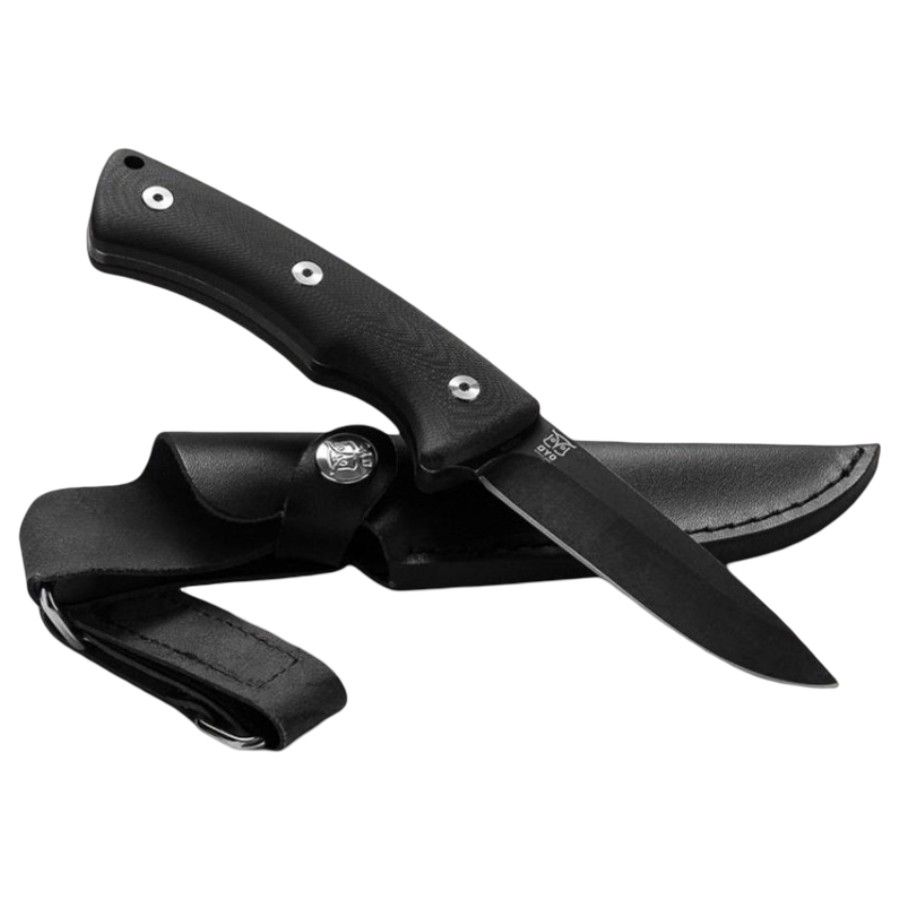 Oyo Falketind Knife W/ Leather Sheath, vandringskniv, svart - SEK 1.525 - Spara 20%
