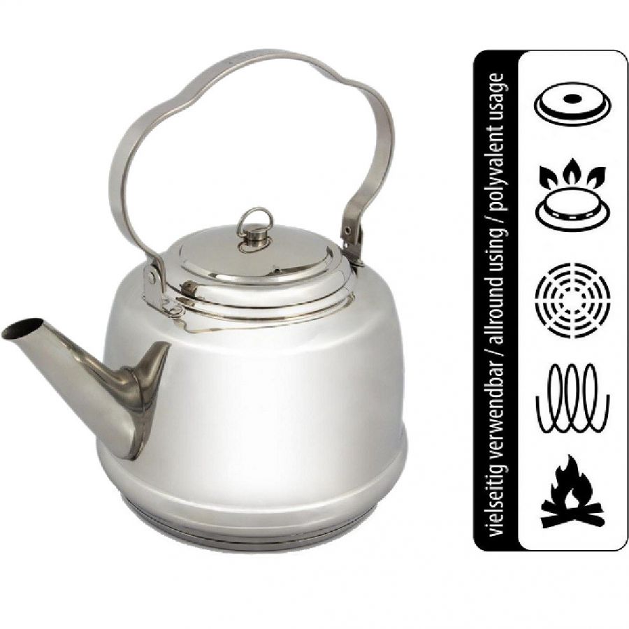 Petromax Teakettle TK1 1.5L, vattenkokare, silver - SEK 691 - Spara 21%
