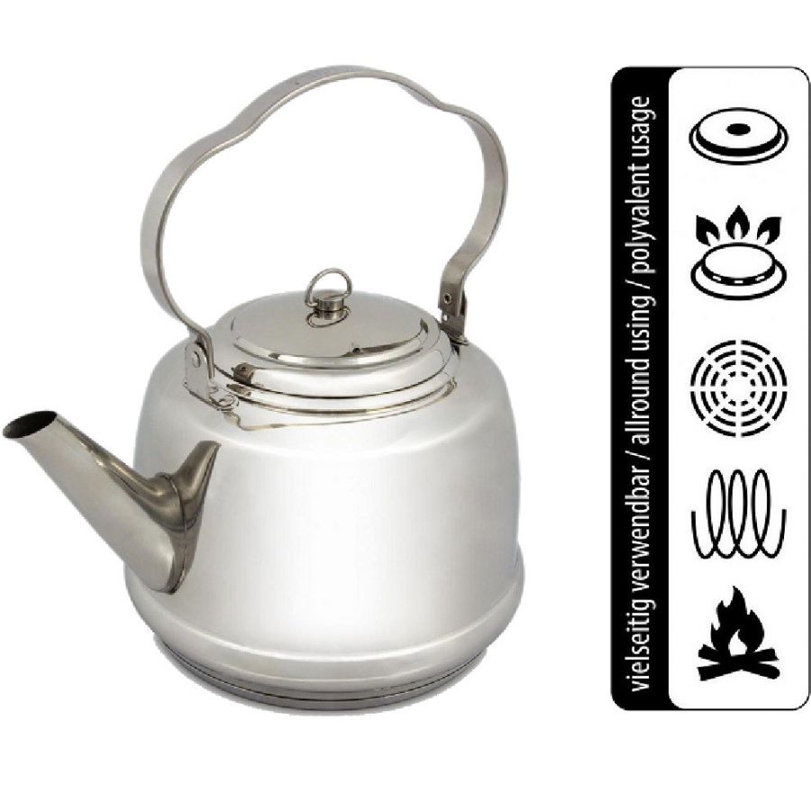 Petromax Teakettle TK2 3L, vattenkokare, silver - Köp för SEK 805 - Spara 21%