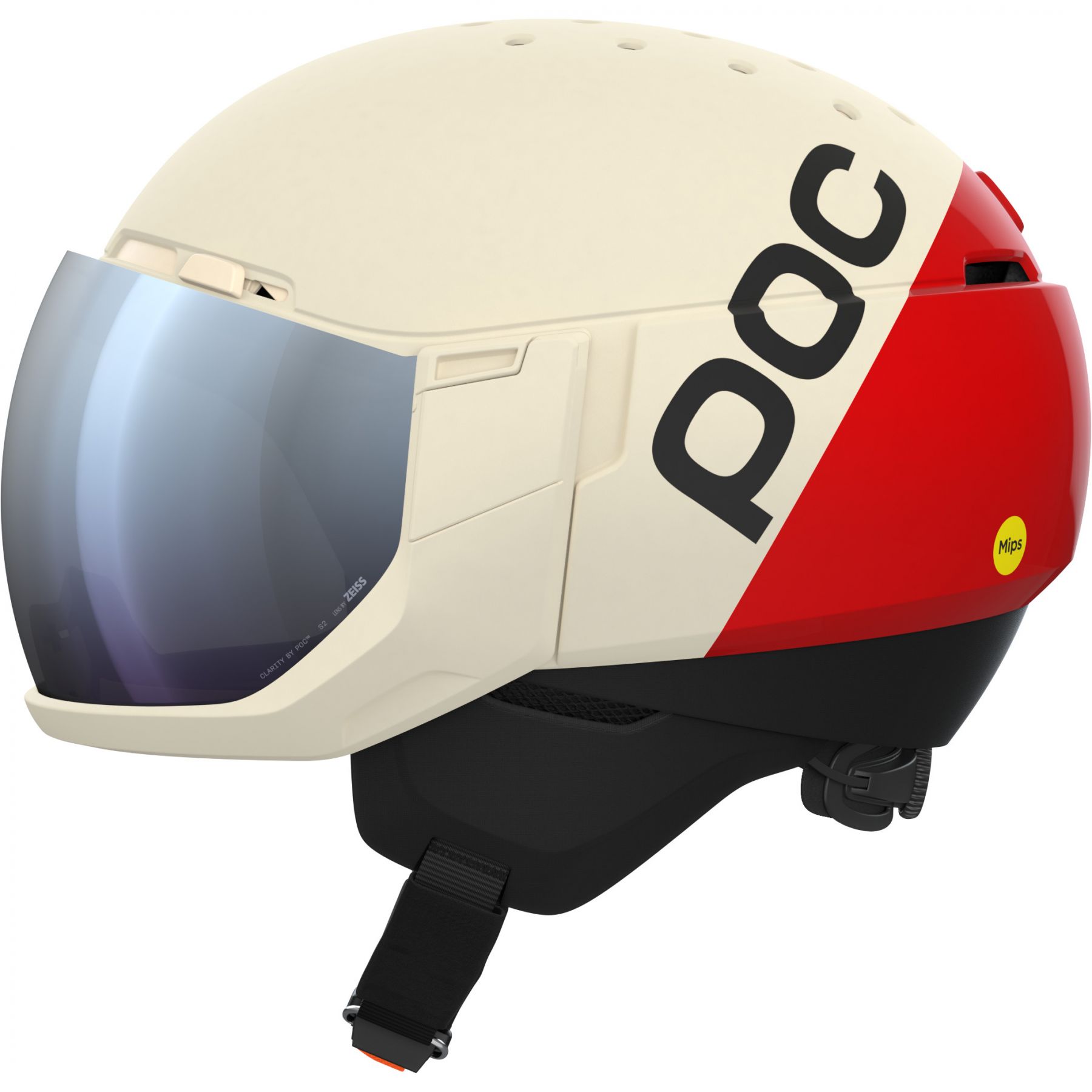 POC Levator MIPS, Skidhjälm med Visir, Rouge/Blanc - SEK 4.079 - Spara 32%
