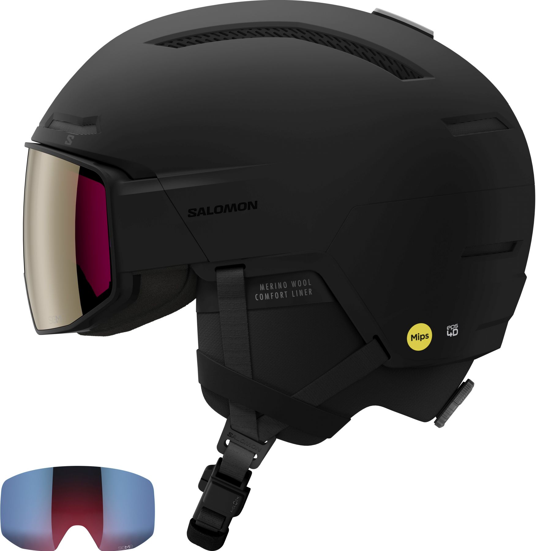 Salomon Driver Prime Sigma Plus MIPS, Skidhjälm med Visir, Svart - SEK 3.148 - Spara 33%