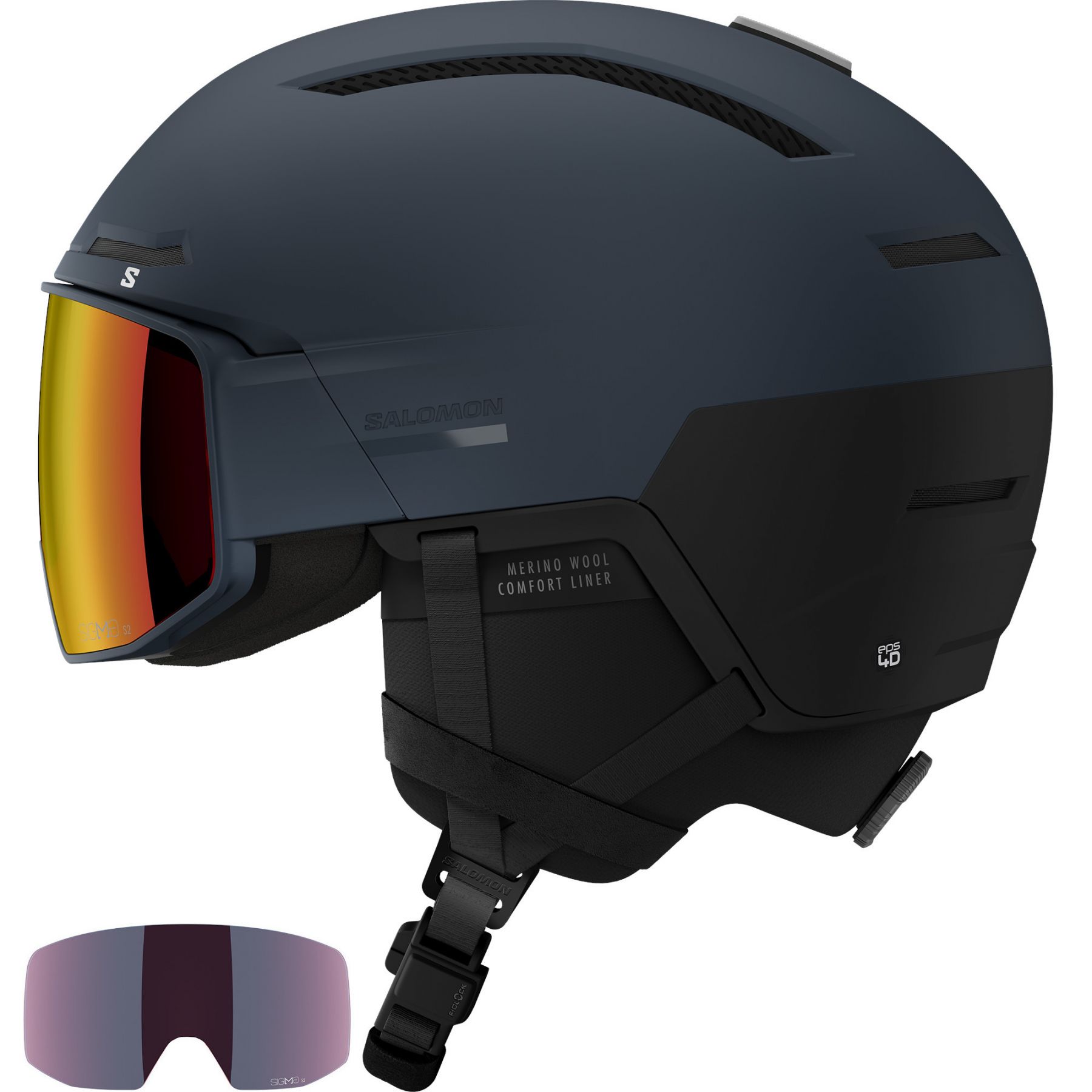 Salomon Driver Prime Sigma Plus, Skidhjälm med visir, Mörkblå - Köp för SEK 3.439 - Spara 20%