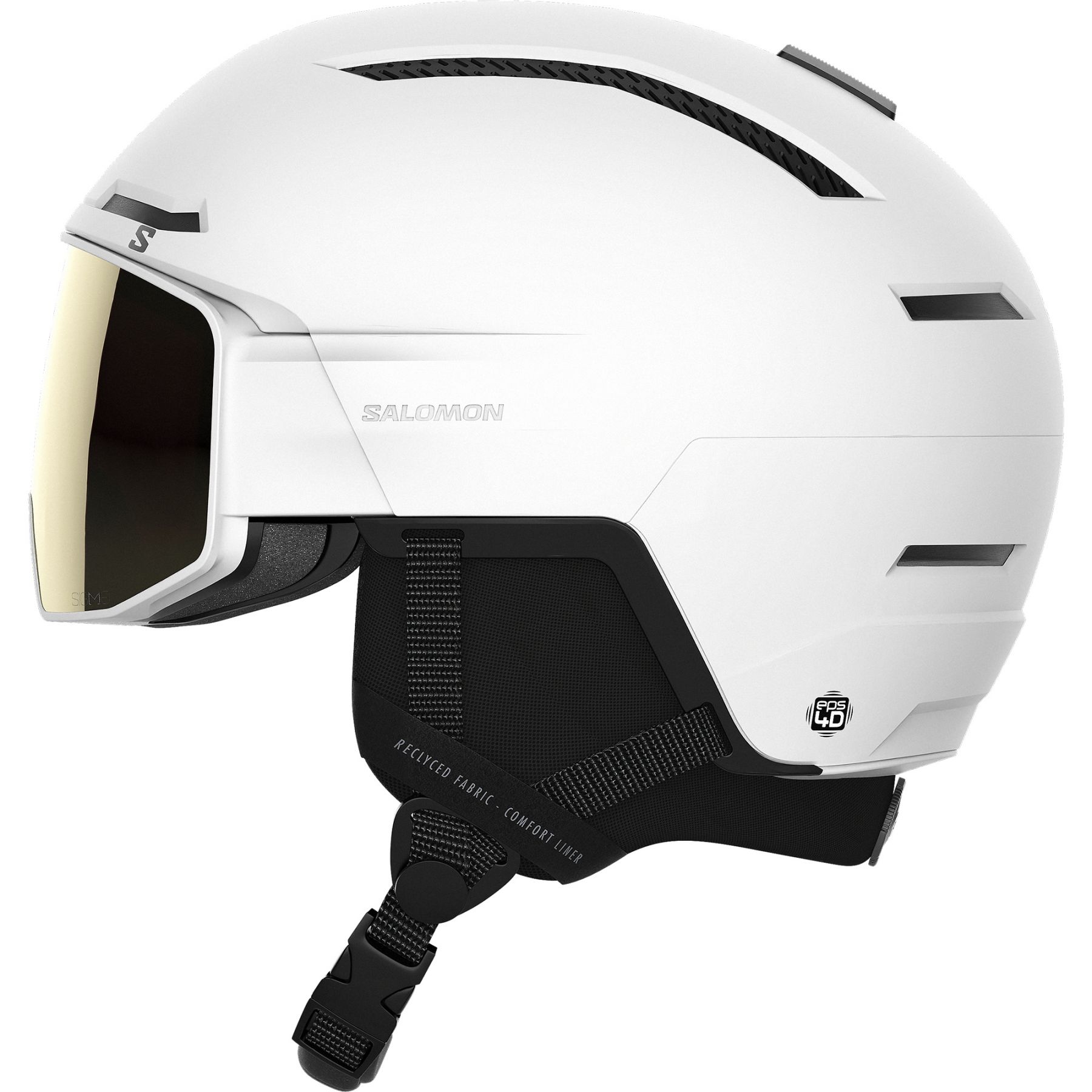 Salomon Driver Pro Sigma, Skidhjälm med Visir, Vit - SEK 3.299