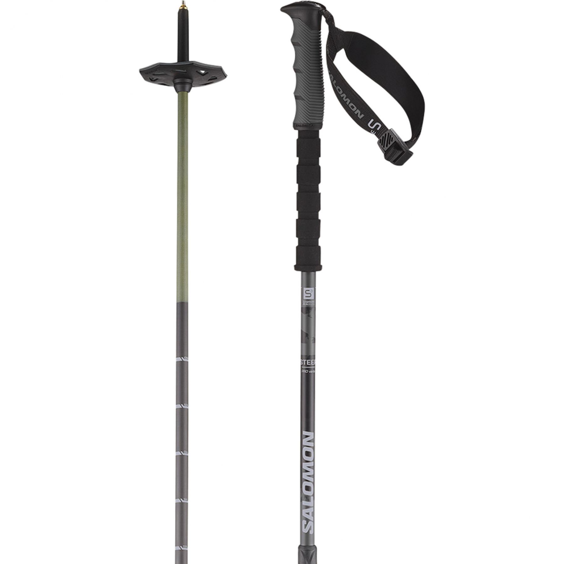 Salomon Steep Pro Vario S3, Skidstavar, Svart/Grå - Köp för SEK 1.286 - Spara 35%