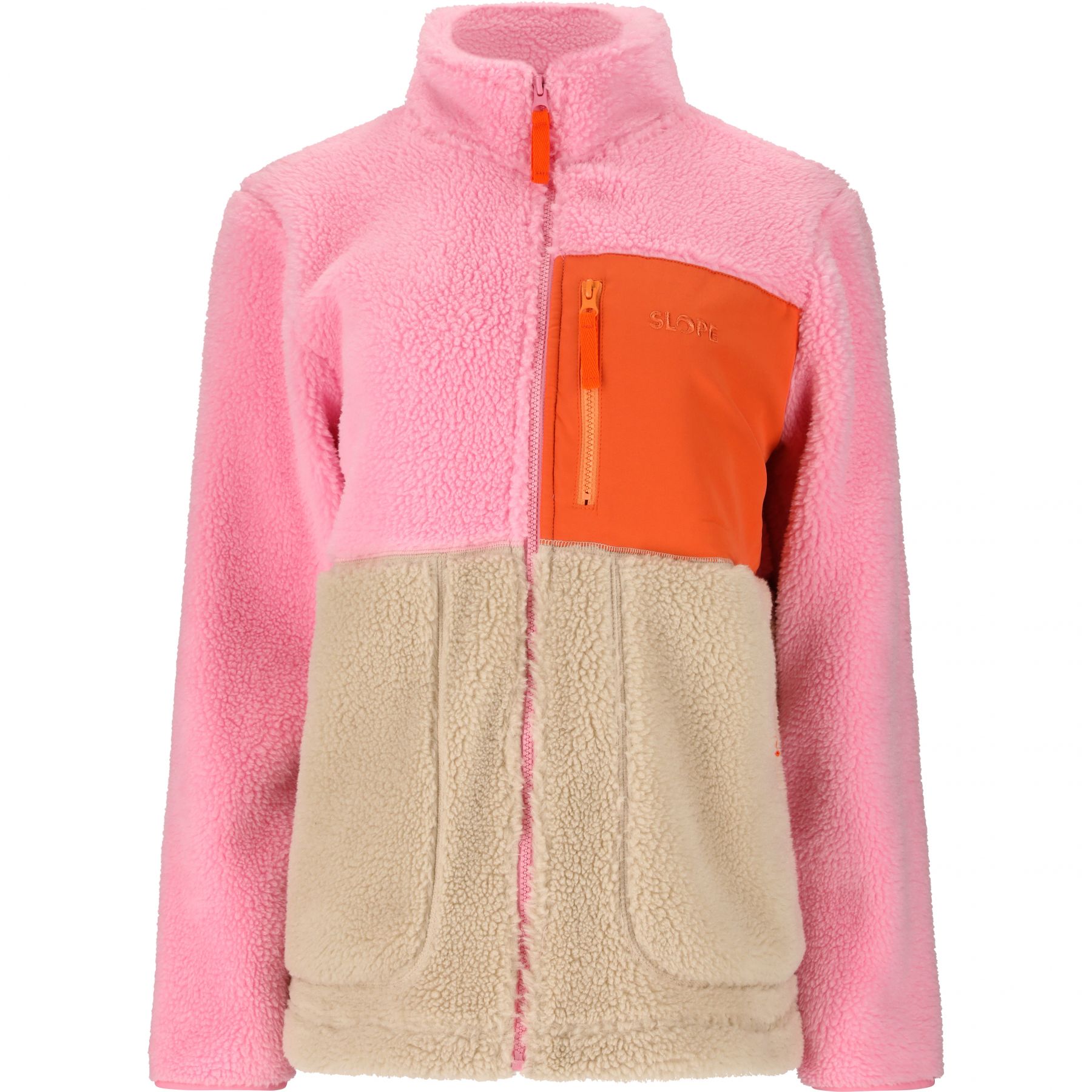 SLOPE Katau Teddy, Fleecejacka Dam, Prism Pink - SEK 699