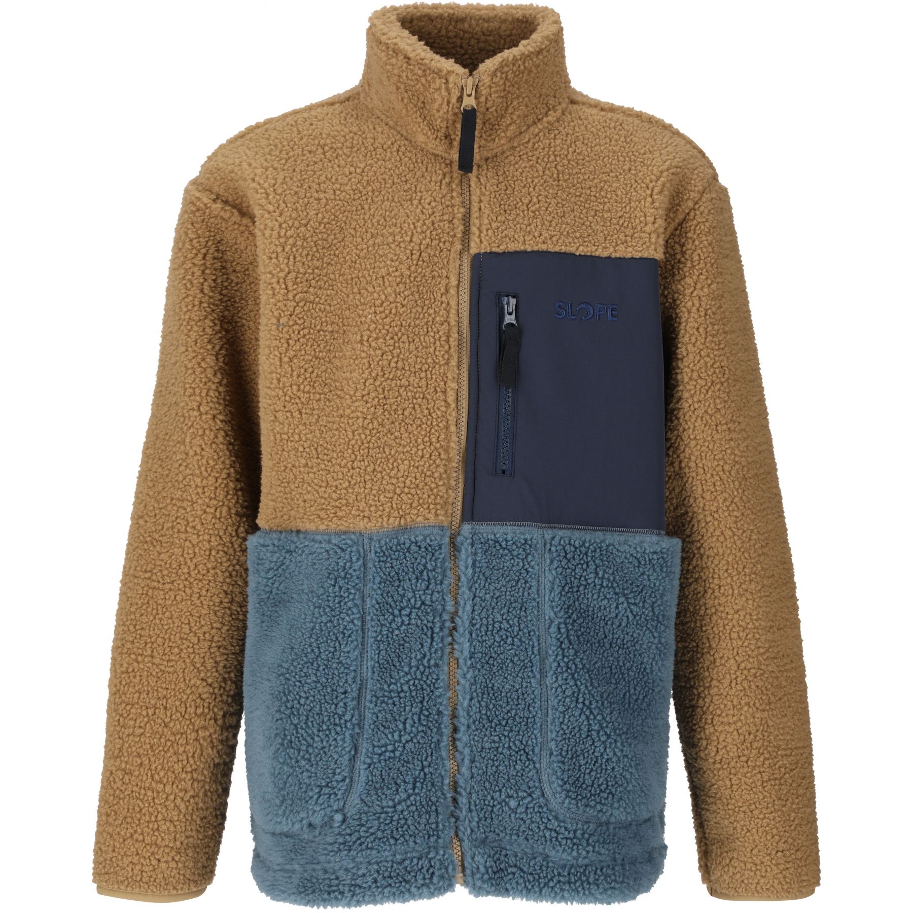 SLOPE Katau Teddy, Fleecejacka, Junior, Petrified Oak - SEK 649