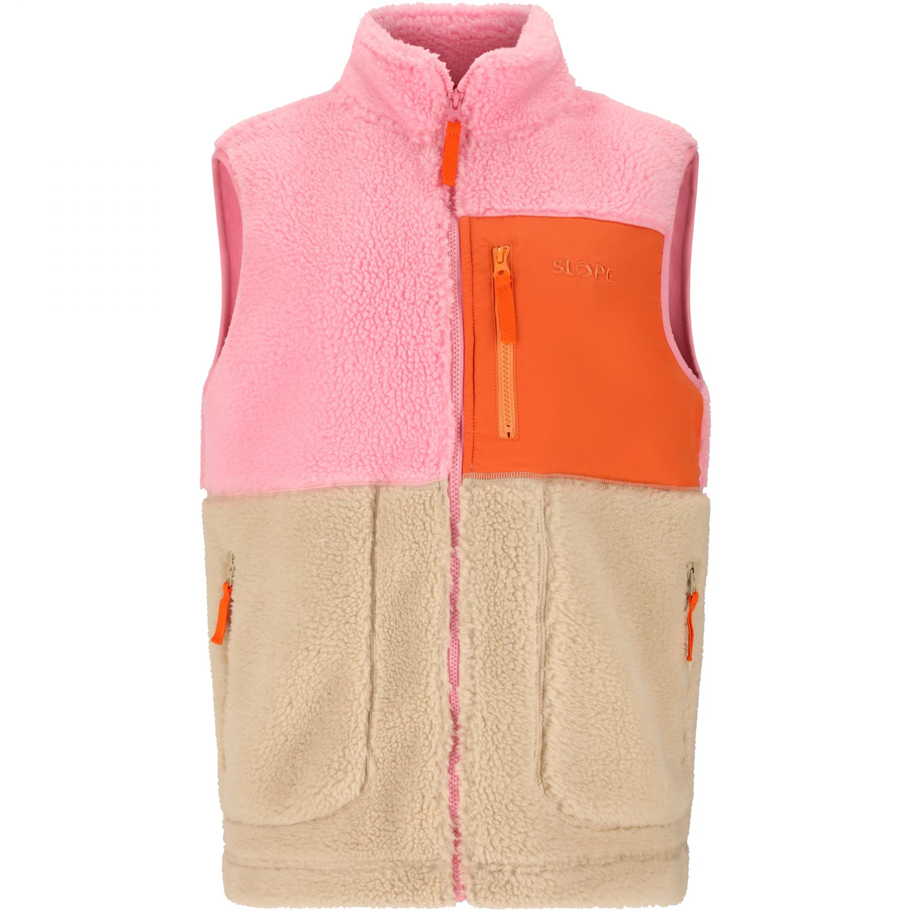 SLOPE Katau Teddy, Fleeceväst, Dam, Prism Pink - SEK 649
