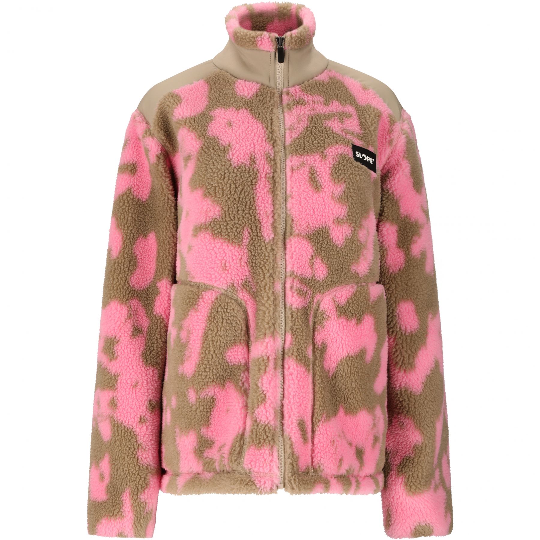 SLOPE Kendor AOP Teddy, Fleecejacka, Dam, Pink - Köp för SEK 749 - Spara 0%