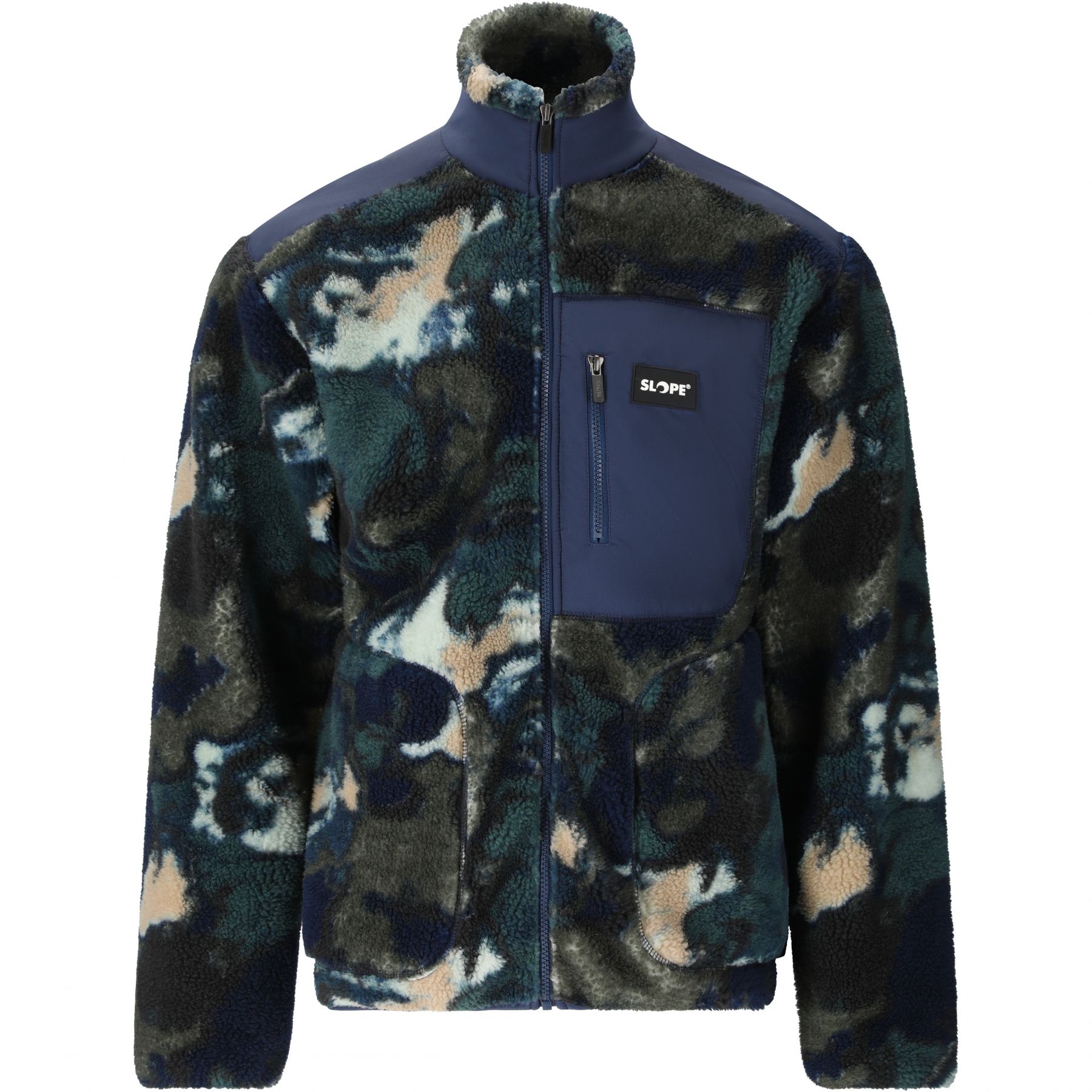 SLOPE Kendor AOP Teddy, Fleecejacka, Herr, Grape Leaf - Köp för SEK 749 - Spara 0%