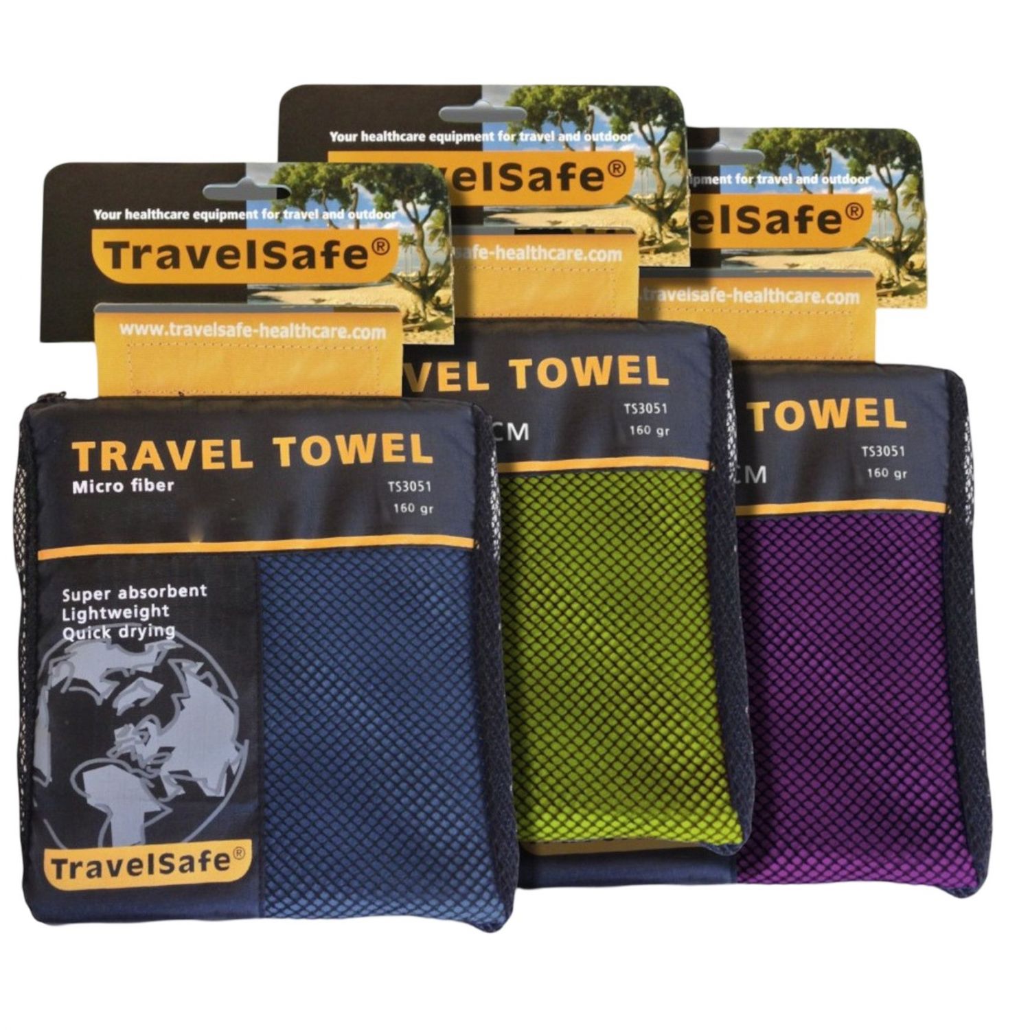 TravelSafe Reshandduk Mikrofiber L, lila - SEK 232 - Spara 22%