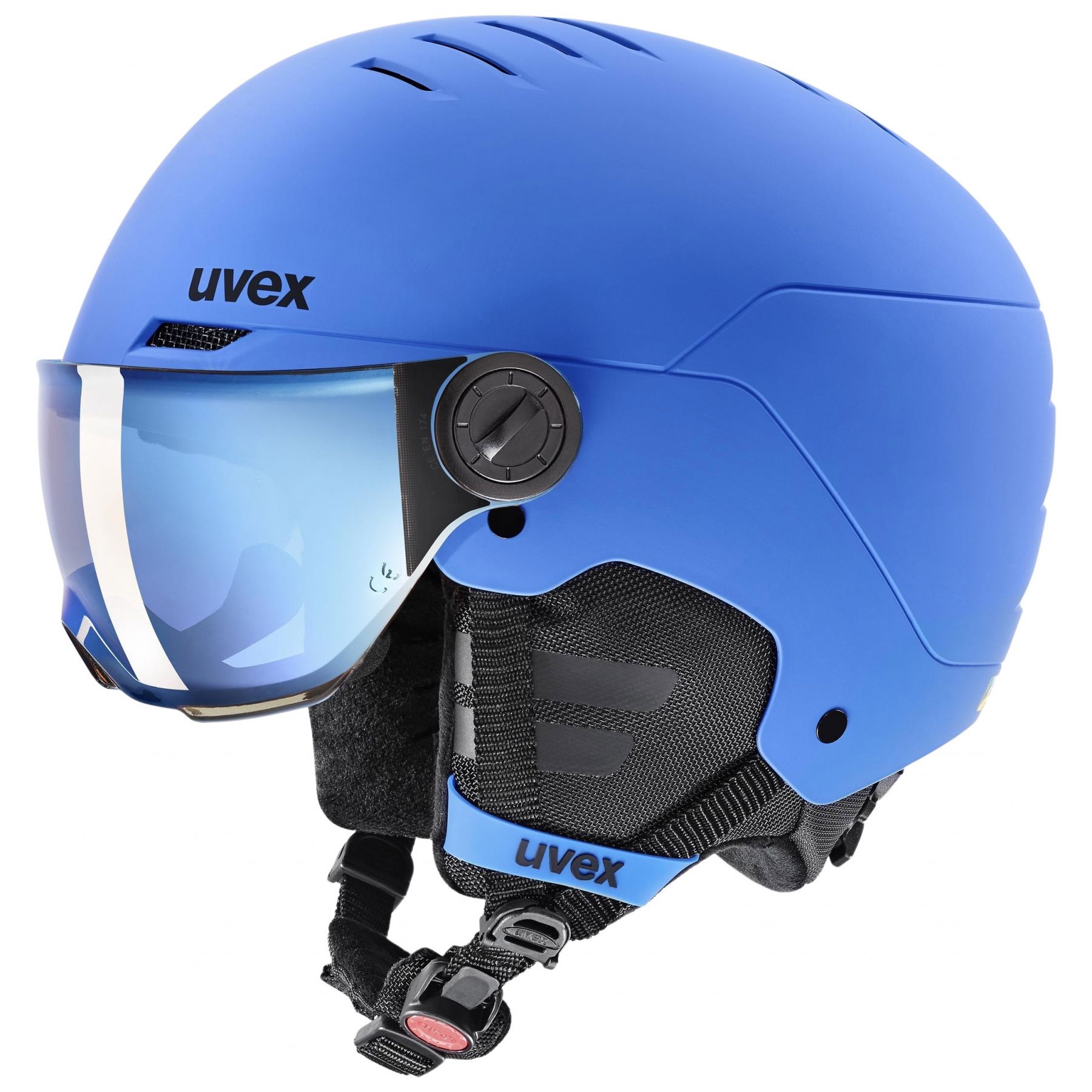 Uvex Rocket JR Visor, Skidhjälm med visir, Junior, Blå - Köp för SEK 1.699 - Spara 0%
