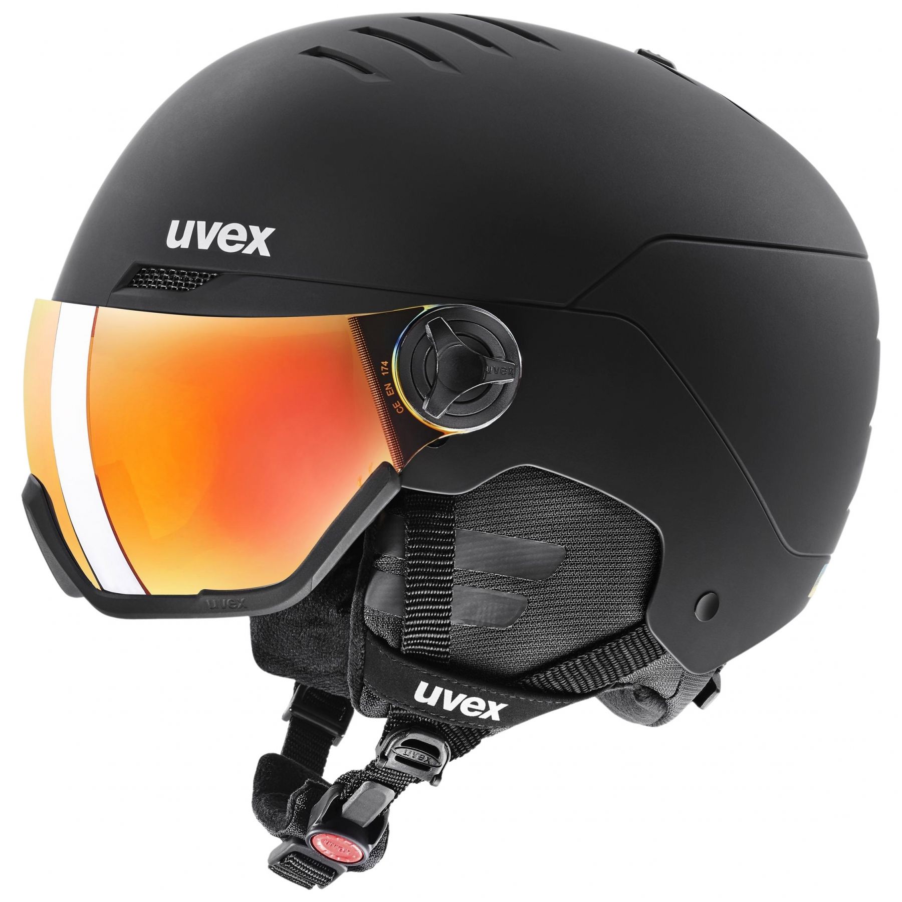 Uvex Wanted Visor, Skidhjälm med visir, Svart - SEK 1.903 - Spara 20%