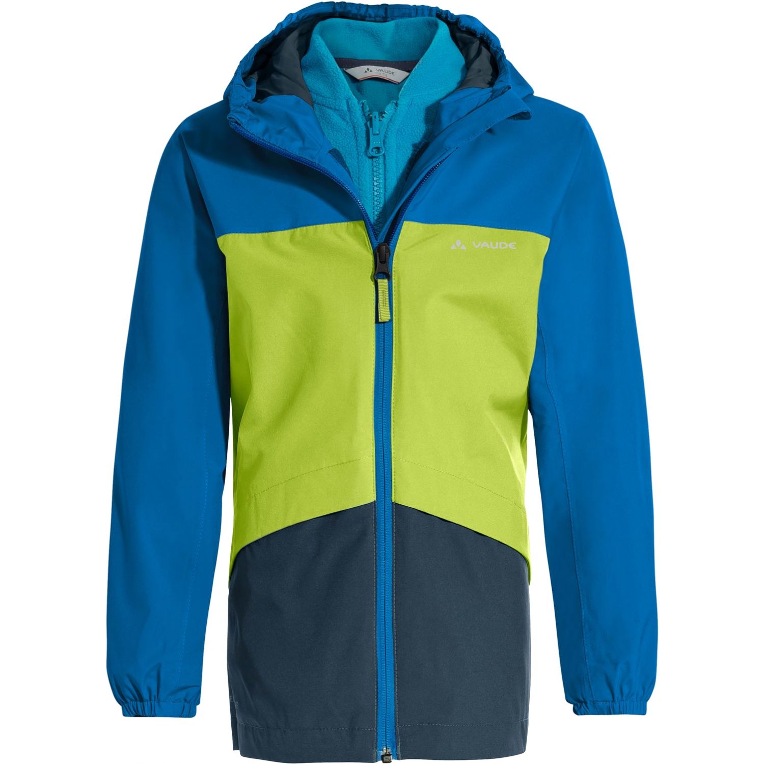 Vaude Kids Escape 3in1 Jacket, vinterjacka, barn, grön/blå - SEK 1.184 - Spara 28%