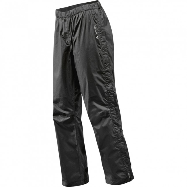 Vaude Men's Fluid Full-zip Pants II S/S, regnbyxor, herr, svart - Köp för SEK 1.192 - Spara 27%